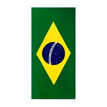 Toalha de time velour brasil - 76 x 152 - verde/amarelo - dohler Toalha de time velour brasil - 76 x 152 - verde/amarelo - dohler