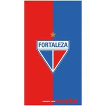 Toalha de time velour fortaleza 06 - 70 x 140 - azul/vermelho - dohler