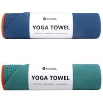 Toalha de Yoga Eunzel Kit com 2 Antiderrapantes e Absorventes 183 x 61 cm
