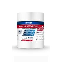 Toalha Descartável Inoven Wiper Jumbo 28x29 - Rolo 1.000 Toalhas