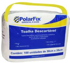 Toalha Descartável PolarFix Procedimentos Assépticos - 100 unidades - PolarFix