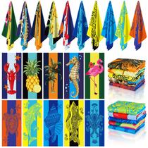 Toalha EBOOT, pacote com 10, microfibra, praia, 70x150 cm, secagem rápida