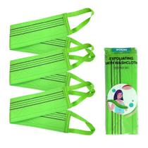 Toalha esfoliante para as costas SPORONG Long 80x9cm, 3 peças, verde Toalha esfoliante para as costas SPORONG Long 80x9cm, 3 peças, verde