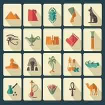 Toalha esoterica 20 simbolos egipcios escaravelho olho horus