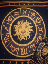 Toalha Esoterica Sol Signotarô Astrologia E Baralho Marselha - Mandalas E Rituais