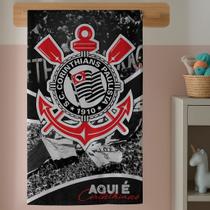 Toalha Estampa Time de Futebol Timão Falcão Banho Divertido Colorido Natação Praia Menino Infantil Toalha Estampa Time de Futebol Timão Falcão Banho Divertido Colorido Natação Praia Menino Infantil