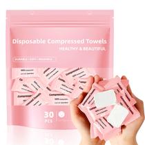 Toalha facial descartável comprimida MISHCHI Thicker 30 PCS Toalha facial descartável comprimida MISHCHI Thicker 30 PCS