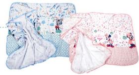 Toalha Felpa com forro em fralda 70X90 cm - Estampa Mickey