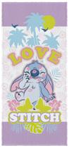 Toalha Felpuda De Banho Stitch 60cm x 1,20m Com 1 Peça