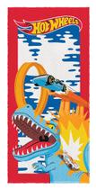 Toalha Felpuda Estampada Hot Wheels 60X120Cm