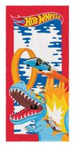 Toalha Felpuda Estampada Hot Wheels 60X120Cm