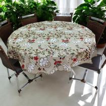 Toalha Forro de Mesa Redonda 6 Cadeiras 1,80m de diâmetro em linhão