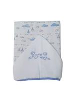 Toalha fralda 100% algodão avião menino soft papi