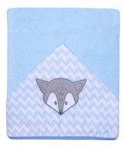 Toalha Fralda Bebe Forro Soft Capuz Menino Toalhão Bordado Raposa Tamanho Grande 1,35x80 Algodão Toalha Fralda Bebe Forro Soft Capuz Menino Toalhão Bordado Raposa Tamanho Grande 1,35x80 Algodão