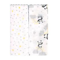 Toalha fralda bublim petit panda cinza - 2 unidades Toalha fralda bublim petit panda cinza - 2 unidades