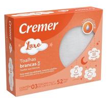 Toalha Fralda Cremer Lisa Branca - Caixa c/3 Toalha Fralda Cremer Lisa Branca - Caixa c/3