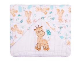Toalha Fralda De Banho 3 Camadas Tecido Soft Infantil Bebe Com Capuz Bordado Grande Macia e Absorvente 100% Algodão Menina ou Menino Toalha Fralda De Banho 3 Camadas Tecido Soft Infantil Bebe Com Capuz Bordado Grande Macia e Absorvente 100% Algodão Menina ou Menino
