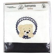 Toalha Fralda de Bebê LUMANA Bordada Algodão Macio Duplo - Azul Marinho Toalha Fralda de Bebê LUMANA Bordada Algodão Macio Duplo - Azul Marinho