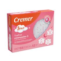 Toalha Fralda Estampada Luxo Com 3 unidades Rosa CREMER Toalha Fralda Estampada Luxo Com 3 unidades Rosa CREMER