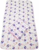 Toalha Fralda Grande 70x110cm Mickey/minnie Com Crochê