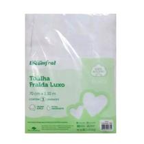 Toalha Fralda Luxo 3 Unidades Grande 70 cm x 1,10 m Incomfral 100% Algodão Toalha Fralda Luxo 3 Unidades Grande 70 cm x 1,10 m Incomfral 100% Algodão