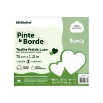 Toalha fralda luxo c/3 peças - pinte e borde