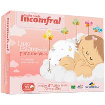 Toalha Fralda Luxo Estampada Menina Incomfral - Incomfral