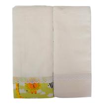 Toalha Fralda Luxo Tecido Duplo Kit Com 2 Peças Ref. 1018 Tamanho 110Cm X 70Cm Tema:Safari C/Cinza Toalha Fralda Luxo Tecido Duplo Kit Com 2 Peças Ref. 1018 Tamanho 110Cm X 70Cm Tema:Safari C/Cinza