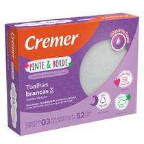 Toalha Fralda Pinte Borde 70x120cm Branco Cremer Toalha Fralda Pinte Borde 70x120cm Branco Cremer