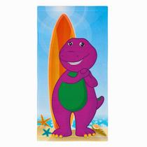 Toalha Franco Barney Classic Kids de algodão supermacio 140x70cm