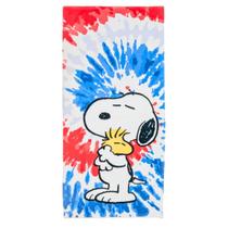 Toalha Franco Collectibles Peanuts Snoopy & Woodstock 148x71cm