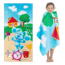 Toalha Franco Kids de algodão supermacio para banheira/piscina/praia Blues Clues Toalha Franco Kids de algodão supermacio para banheira/piscina/praia Blues Clues