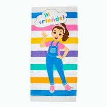 Toalha Franco Ms. Rachel Kids de algodão supermacio 140x70cm