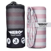 Toalha Hero Travel Supply Microfibra 102x183cm, rosa compacta