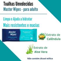 Toalha Higiênica Umedecida Adulto Master Wipes 40Un