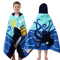 Toalha infantil com capuz Bavilk 76x127cm 100% algodão, desenho animado