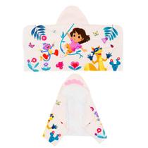 Toalha infantil com capuz de algodão Franco Dora The Explorer 61x127cm Toalha infantil com capuz de algodão Franco Dora The Explorer 61x127cm