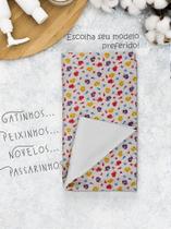 Toalha Infantil Microfibra Aveludada 120x65cm - Leve, Macia e Secagem Rápida