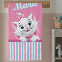 Toalha Infantil Para Banho Com Estampa Menina Desenho Gatinha Maria Para Escola, Natação Creche Toalha Infantil Para Banho Com Estampa Menina Desenho Gatinha Maria Para Escola, Natação Creche