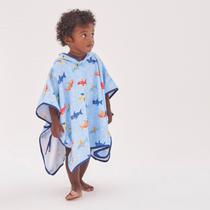 Toalha Infantil Poncho Capuz 100% algodão Saída De Praia