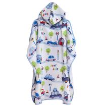 Toalha Infantil Santista Com Capuz Baby Beep Azul