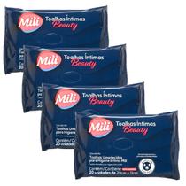 Toalha Íntima Beauty Toalhinha Umedecida para Higiene Íntima 4 pacotes com 20 unidades de 20x11cm total80