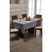 Toalha Jacquard 6 Lugares Elegante 2m x 1,35m - Cor Silver Toalha Jacquard 6 Lugares Elegante 2m x 1,35m - Cor Silver