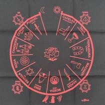 Toalha Jogo Cartas Ciganas 70x70 cm Negra Toalha Jogo Cartas Ciganas 70x70 cm Negra