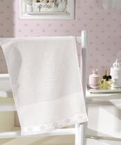Toalha Lavabo Velour Jacquard P/ Bordar Liso Baby Classic Branca Dohler Toalha Lavabo Velour Jacquard P/ Bordar Liso Baby Classic Branca Dohler