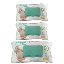 Toalha / Lenços Umedecidos com Camomila Kit C/3 - Marigold Baby Toalha / Lenços Umedecidos com Camomila Kit C/3 - Marigold Baby