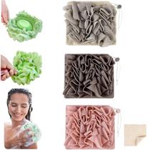Toalha Loofah Combo MOSYFEIBI Toalha Loufee 2 em 1