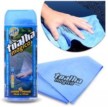 Toalha mágica fixxar azul especial absorve limpa e seca multiuso