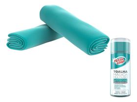 Toalha Magica Seca Tudo Multiuso Ultra Absorvente Flash Limp Verde Esmeralda
