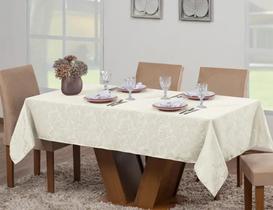 Toalha Mesa Jacquard 6 lugares 2,50 x 1,45 jacard